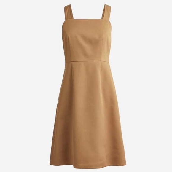NWT J. Crew A-line Gramercy Twill Square Neck Dress - Picture 4 of 16